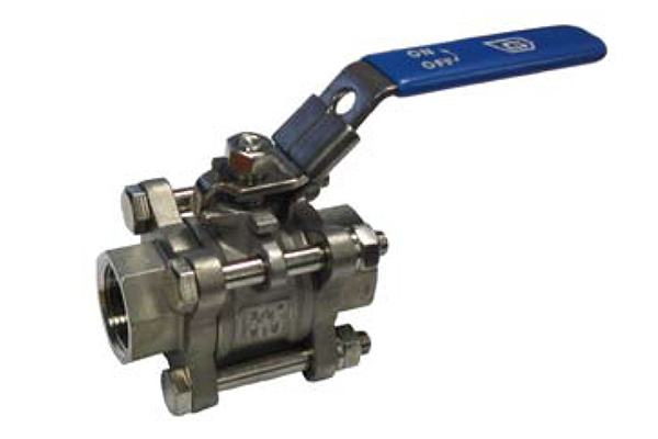 Robinet à boisseau sphérique en inox 3 pièces PN63