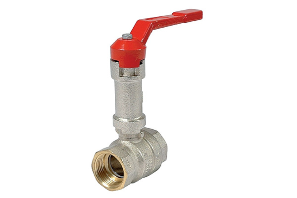 Robinet à boisseau sphérique en laiton avec réhausse