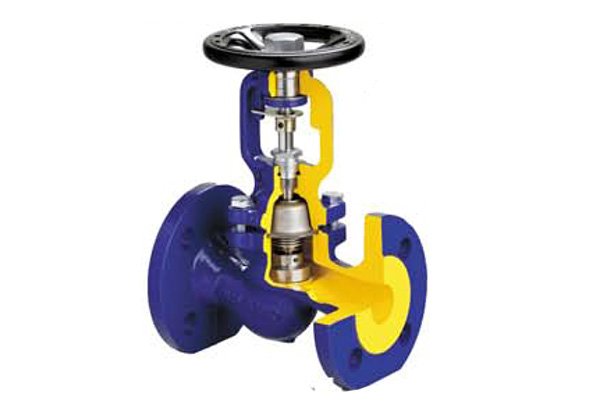 Robinet à soupape en fonte à soufflet FGS, GGG40 à brides PN16