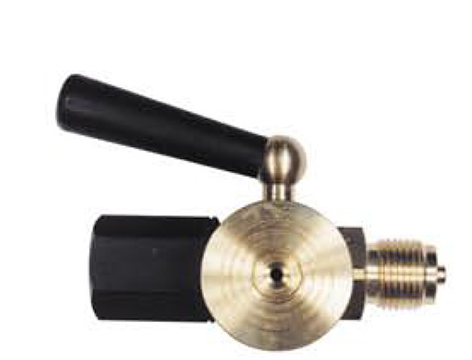 Robinet porte-manomètre en inox à brides