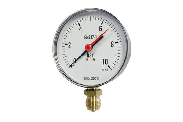 Manomètre à vapeur boîtier acier