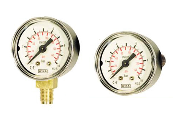 Manomètre sec boîtier acier