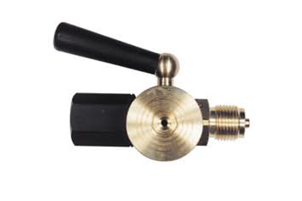 Robinet porte-manomètre en inox à brides