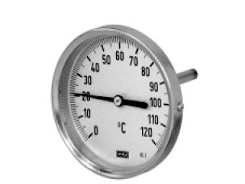 Thermomètre bimétallique équerre à cadran