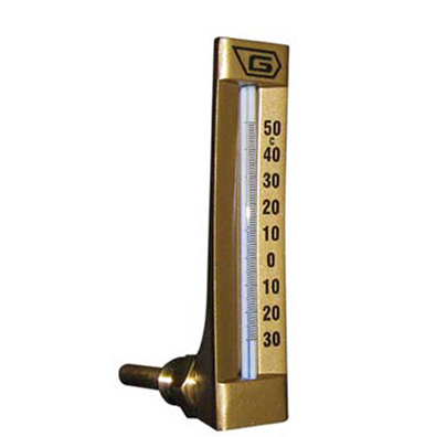 Thermomètre industriel équerre en aluminium