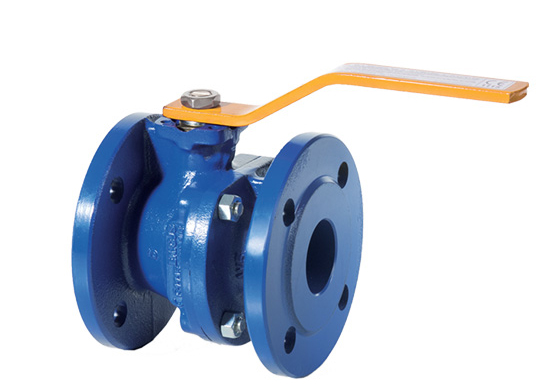 Robinet à boisseau sphérique en fonte à brides PN10/16 pour le Gaz