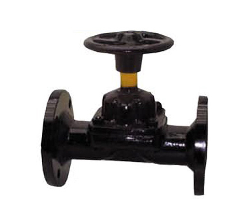 Vanne à membrane corps fonte à brides PN16