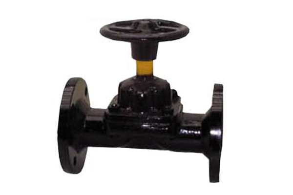 Vanne à membrane corps fonte à brides PN16